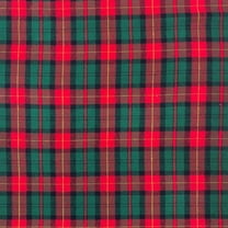 Flannel Brushed Hypoallergenic Cotton Tartan Plaid Geometric Benjamin Yarn Dyed Fabric By The Yard For Sewing Apparel, Accessories, & Décor - Hunter Green / Red (1 Yard)