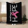 Flannel Cancer Cute Warm Ribbon Blanket Chemotherapy Chemotherapy