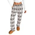 thumbnail image 1 of Flannel Christmas Pj Pants Women Fluffy Fuzzy Wide Leg Homewear Pjs Comfy Plush Warm Pajama Bottoms, 1 of 8