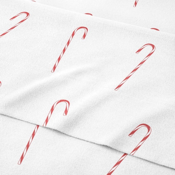 Flannel Christmas Sheets - Flannel Sheet Set - Size - Soft, Comfy & Cozy - Thick Warm Heavyweight Winter Bed Set - Deep Pocket Holiday Bedding for Women, Men and - Candy Cane