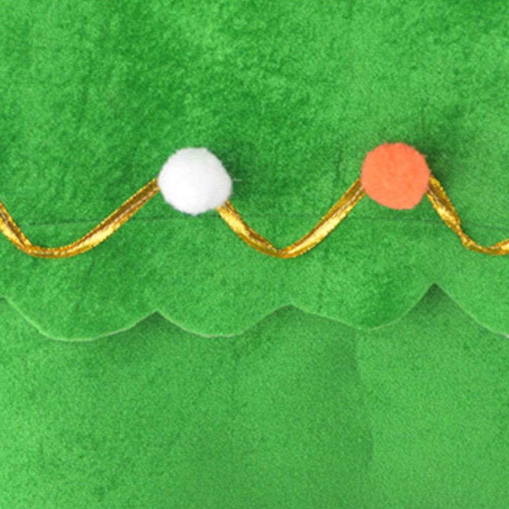 Flannel Christmas Tree Dressup Hat and Dress Stage Show Costumes