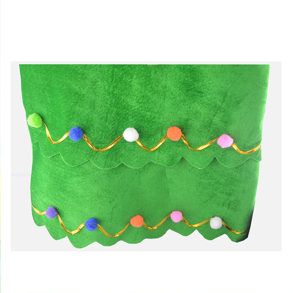 Flannel Christmas Tree Dressup Hat and Dress Stage Show Costumes