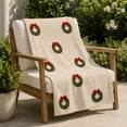 thumbnail image 1 of Flannel Decorative Throw Blanket for Indoor Home Use, Soft Textured Layer for Sofa Bed Chair, Machine Washable Everyday Blanket for Bedroom Living Room Lounging, 1 of 6