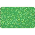 thumbnail image 1 of Flannel Door Mat Outside Entrance 24 × 16 Inch, St. Patrick''s Decorations No Slip Bath Rug Water Absorbing Bathroom Decor Throw Rugs with Rubber Backing Washable Outdoor Doormats, 1 of 7