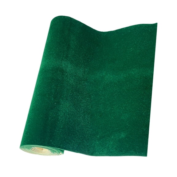 Flannel Fabric Peel Sticker Self Adhesive Contact Paper Liner Waterproof Durable Green