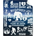 thumbnail image 1 of Flannel Fleece Bed Blanket Bigfoot Gift Throw Blanket Lightweight Cozy for Bedroom All Season Sofa Decor Gift 60x80, 1 of 6