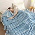 thumbnail image 1 of Flannel Fleece Blanket, Super Soft Double-Sided Warm Throw Blanket, Cozy and Lightweight for Sofa, Bed, Office, Travel, Camping, and Home Use, Washable and Durable All-Season, 1 of 6