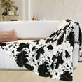 thumbnail image 1 of Flannel Fleece Cow Print Blanket Twin Size, Super Soft Cozy Plush Cow Blankets, Lightweight Microfiber Cow Print Throw Blanket for Couch Sofa Bed 60"x80", 1 of 6