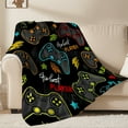 thumbnail image 1 of Flannel Fleece Gaming Throw Blanket Bed Blanket, Lightweight Cozy Plush Blanket for Sofa Couch,50"X60", 1 of 8