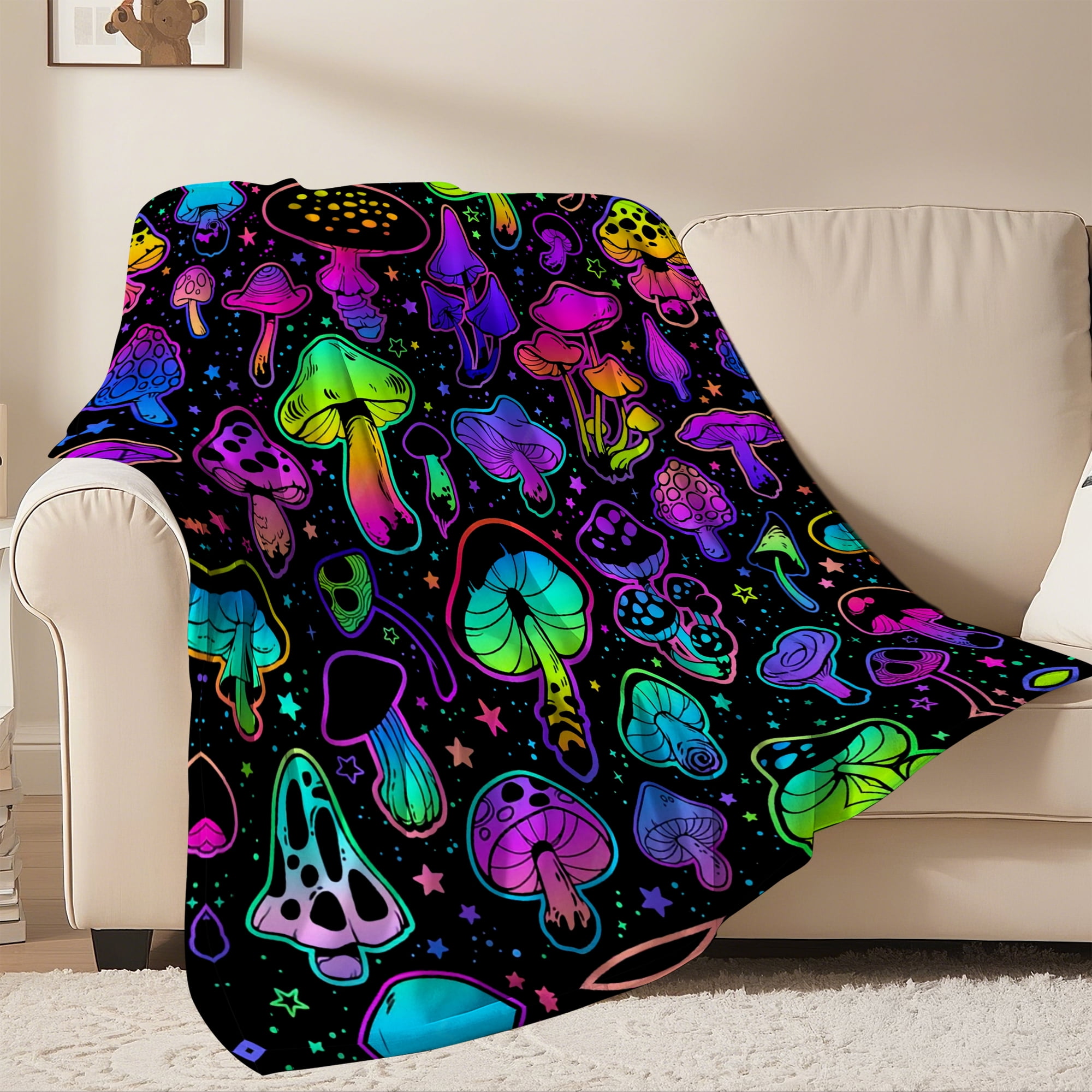 Flannel Fleece Throw Blanket Bed Blanket, Lightweight Cozy Plush Blanket for Sofa Couch,40"X50"