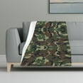 thumbnail image 1 of Flannel Fleece Throw Blanket Camouflage Pattern Print Lightweight Super Soft Cozy Plush Blanket 32 X 48 Inches, 1 of 6