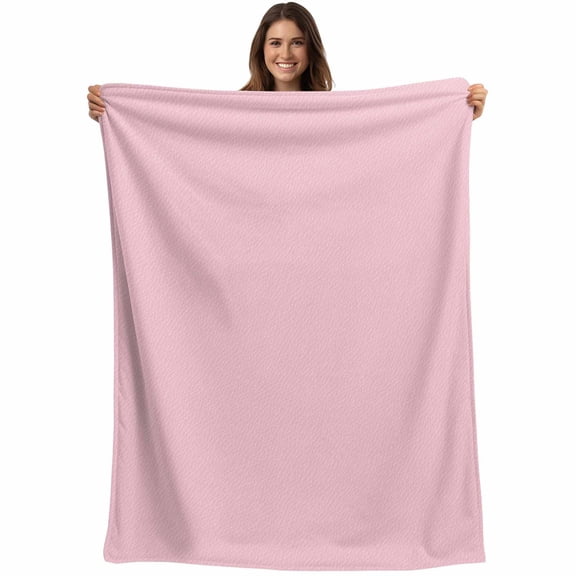 Flannel Fleece Throw Blanket Classical Pink Leather Texture Lightweight Soft Plush Blankets,Vintage Cowhide Pattern Cozy Warm Throw Blanket for Couch Sofa Bed Car Office 40x50in