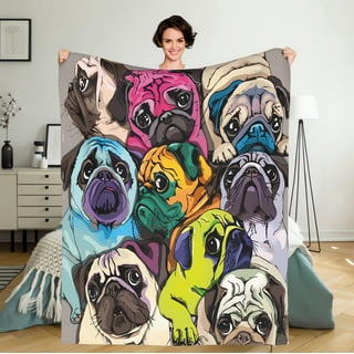 Pug Throw Blanket