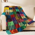 thumbnail image 1 of Flannel Fleece Throw Blanket, Soft Large Throw Blanket, Lightweight Cozy Plush Throw Blanket Fit Sofa Bed, 30"x40", Patchwork Floral Pattern, 1 of 8