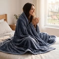 thumbnail image 1 of Flannel Fleece Throw Blanket, Soft Warm Blanket, Lightweight Cozy Throw for Sofa Bed, All Season Use, 1 of 8