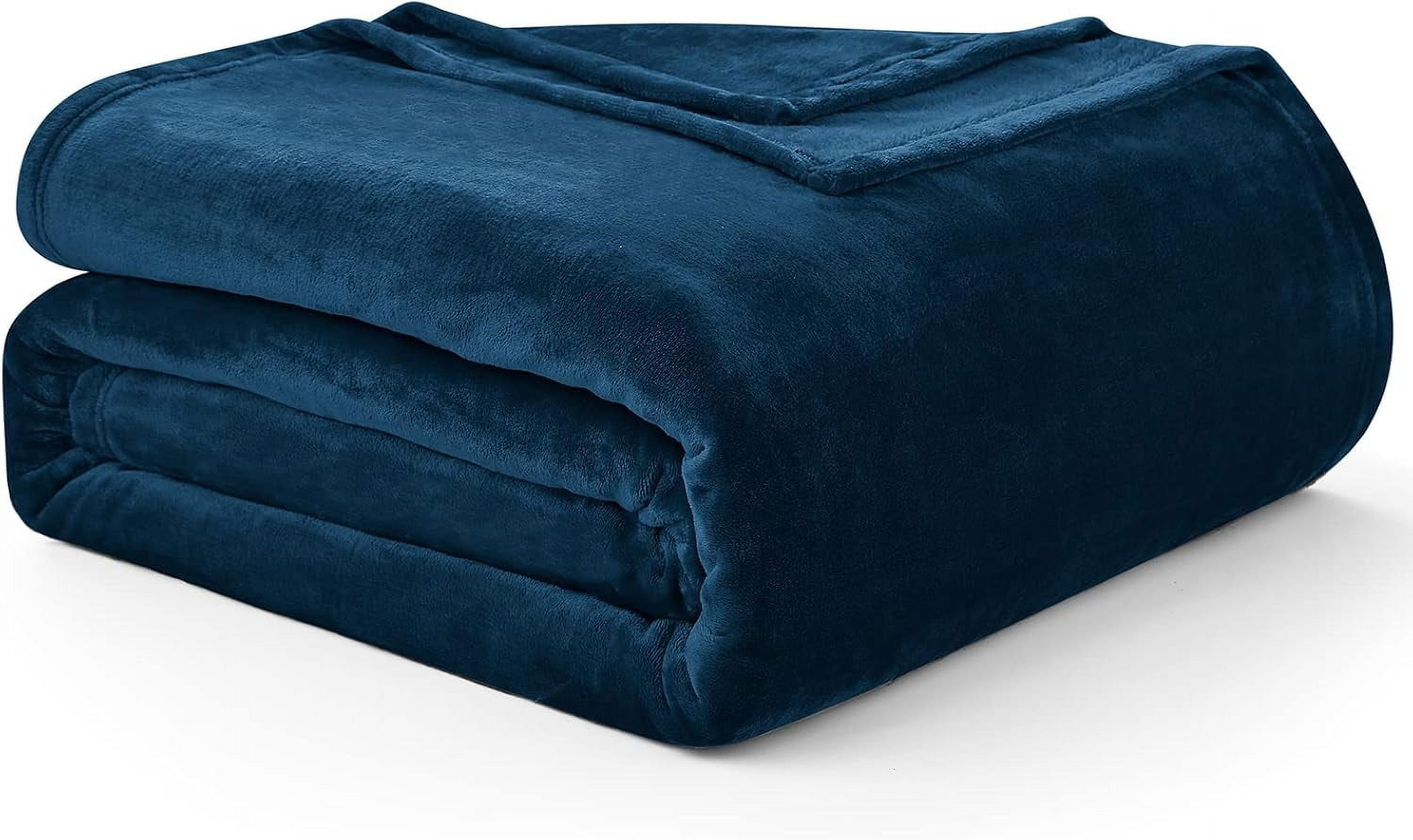 Flannel Fleece Throw Blanket Twin Size, Super Soft Fluffy Bed Plush