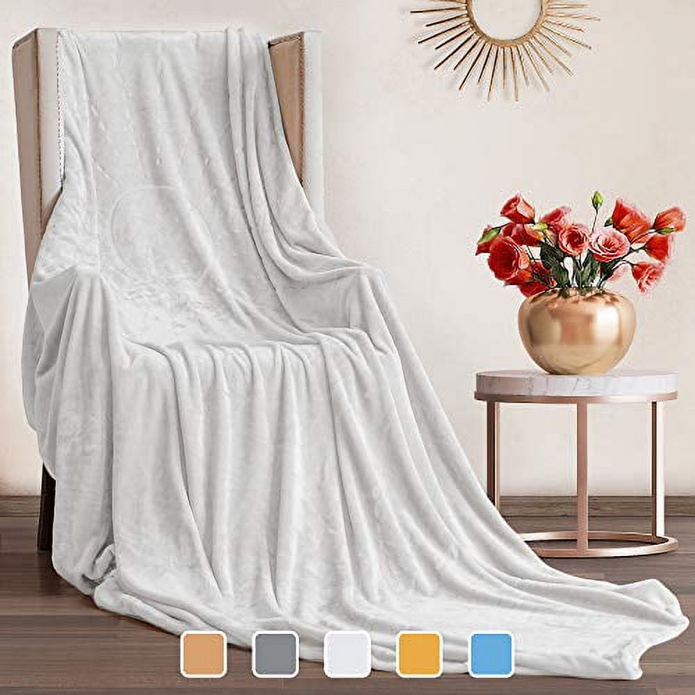Bigersell Fleece Throw Blankets 59 x 39 Soft Lightweight Flannel Blanket  Reversible Plush Blankets and Throws for Couch Bed Sofa Bedding Blanket  Fuzzy Warm Winter Blankets Coffee 
