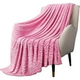 thumbnail image 1 of Flannel Fleece Twin Blanket for Couch, Pink 3D Cheetah Blanket for Adult, Lightweight Warm Cozy Soft Leopard for Bed Sofa 260GSM, Suitable for All Seasons (Pink Leopard,60x80inches), 1 of 8