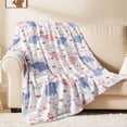 thumbnail image 1 of Flannel Fleece Twin Blanket, Soft Large Twin Blanket, Lightweight Cozy Plush Twin Blanket Fit Sofa Bed, 60"x80", Elephant, 1 of 7
