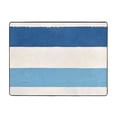thumbnail image 1 of Flannel Floor Mat 63x48in Non-Slip Wear-Resistant Memory Sponge Point Plastic Bottom For Living Room Office Coffee Table Bed Balcony Light Blue Stripe_1, 1 of 7
