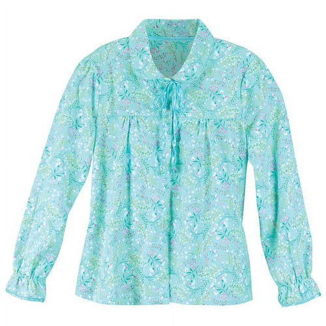 Flannel Floral Bed Jacket-2XL