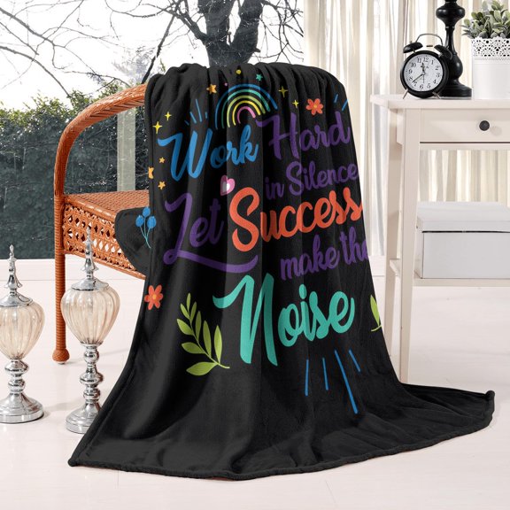 Flannel Get Well Blanket 50x60in of Healing & Love Lightweight Comfort for Couch, Sofa, Bed Gift of Hope & Positive Energy Throw Blanket