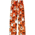 thumbnail image 1 of Flannel Halloween Pajama Pants for Women Men Couples Fuzzy Pjs Pants Plush Pajama Bottom for Costume Sleepwear, 1 of 4