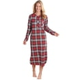 thumbnail image 1 of Flannel Henley Nightshirt by Cozee Corner, 1 of 3