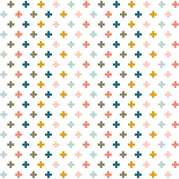 Flannel Make A Pretty Life Plus White-1/4 yard