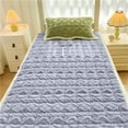 thumbnail image 1 of Flannel Mattress Topper, Usupdd Soft Non Slip Mattress Pad 90x200cm, Warm Thickened Futon Bed Cover for Couch Guest Room with Double Sided Edging, Gray, 1 of 7