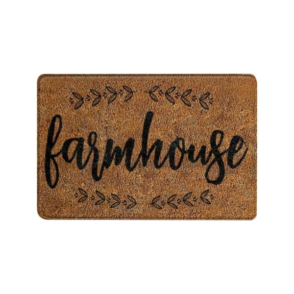 Flannel Non Plush Door Mat For Bathroom And Entryway