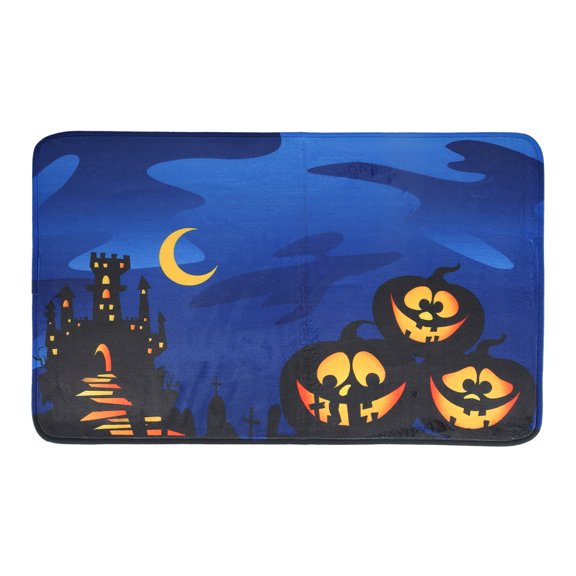 Flannel Non Slip Bathroom Mat, Decoration Bath Rug for Bathroom, Living room, Laundry, Doorway. 80 x 49cm / 31 x 19in