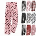 thumbnail image 1 of Flannel Pajama Pants Women Fuzzy Fleece Pj Pants Fall Winter Loungewear Bottoms Soft Sleepwear with Pockets, 1 of 6