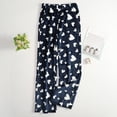 thumbnail image 1 of Flannel Pajama Pants for Women Winter Super Soft Cute Heart Pattern Pajama Pants Casual Fuzzy Sleep Pjs Pants with Pockets, 1 of 9
