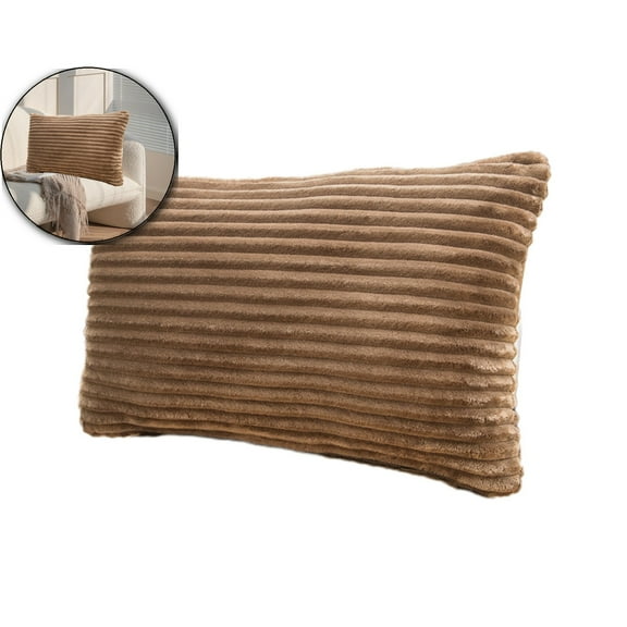 Flannel Pillow Cover, Soft Cushion Case, Comfortable Bed Pillow Sham for Home Bedroom Sleep Decor