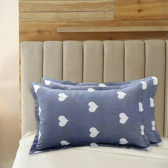 Flannel Pillowcase Set of 2 | 48x78cm Standard Size | Soft Polyester Bedding | Envelope Closure for Home, Bedroom & Sofa | Decorative Pillow Cover for Sleep & Decor