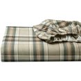 thumbnail image 1 of - Flannel Sheets Queen Size, Anti-Pilling & Wrinkle Resistant Cotton, Touchably Soft for All-Season Comfort - Bed Sheets with Matching Pillowcases & Fitted Sheet (Edgewood Plaid Green), 1 of 6