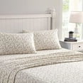 thumbnail image 1 of - Flannel Sheets Twin Size, Anti-Pilling & Wrinkle Resistant Cotton, Touchably Soft for All-Season Comfort - Bed Sheets with Matching Pillowcase & Fitted Sheet (Victoria Beige), 1 of 14