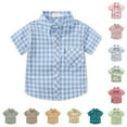 thumbnail image 1 of Flannel Shirt for Toddler Boys Western Cowboy Shirts Little Boys Long Sleeve Vintage Buttons Down Plaid Shirt Christmas Plaid Shirt Cute Tops for Juniors, 1 of 3
