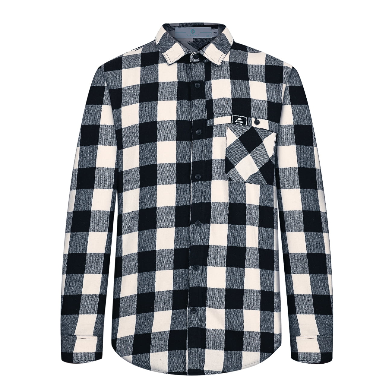 Flannel Shirt for Men Big & Tall Casual Button-Down Shirts Vintage 1980 ...
