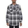 thumbnail image 1 of Flannel Shirts for Men, Long Sleeve Button Down Shirt Lightweight Plaid Brushed Casual, 1 of 4