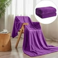 thumbnail image 1 of Flannel Striped Blanket Purple Xxl Blanket - 1 * Blanket, Cloth, 1 of 8