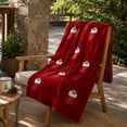thumbnail image 1 of Flannel Throw Blanket 27.6x39.4in Soft Decorative Warm Blanket for Sofa Bed Living Room, 1 of 6