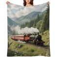 thumbnail image 1 of Flannel Throw Blanket 40"x50" - Ultra Soft Plush Blankets for Couch, Bed, Camping - Lightweight Train Blanket for Women, Men, Gift, Machine Washable, 1 of 7