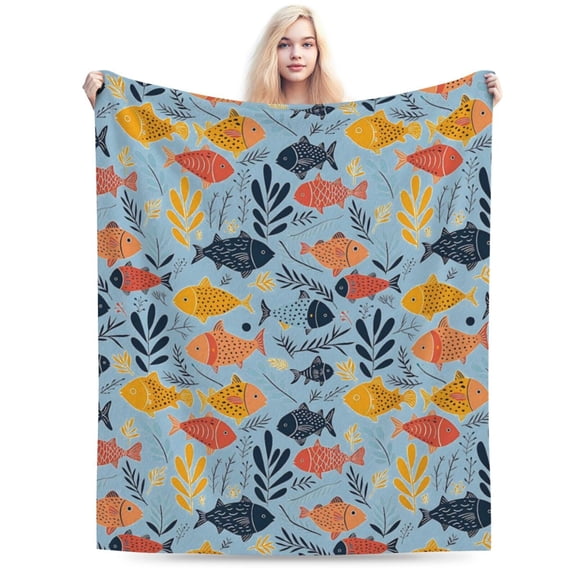 Flannel Throw Blanket Perfect for CouchtFlannel Throw Blanket Perfect for Couch, 50x40