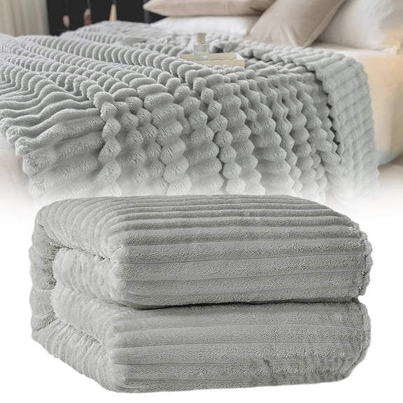 Flannel Throw Blanket Set Cozival Cozy Flannel Throw Blanket Set - Lightweight and Ultra Soft, Perfect for Draping on Couch, Sofa, Bed, and Living Room Decor (100X150Cm), Cozy Couch Blanket, Grey
