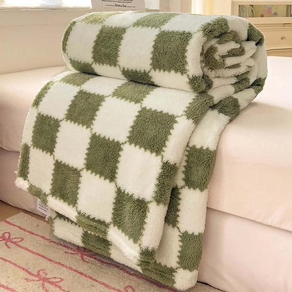 Flannel Throw Blanket Soft Fleece Light Warm Microfiber Comfortable Couch Sofa Bed Appliance Washable All Season Travel Picnic 100X150Cm