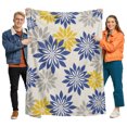 thumbnail image 1 of Flannel Throw Blanket for Couch Sofa Bed, Country Flower Retro Linen Soft Cozy Warm Fuzzy Blanket 40x50in, 1 of 9