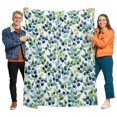 thumbnail image 1 of Flannel Throw Blanket for Couch Sofa Bed, Garden Plants Fruits Soft Cozy Warm Fuzzy Blanket 30x40in, 1 of 9