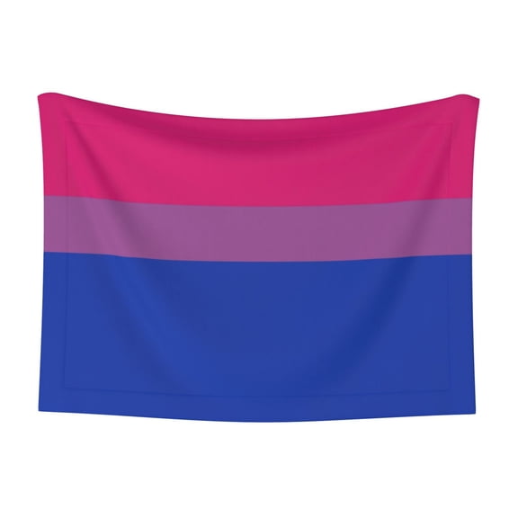 Flannel Throw Dog Blanket Bisexual Pride Flag Soft Warm Print Pet Blankets for Small Dog Cat Puppy